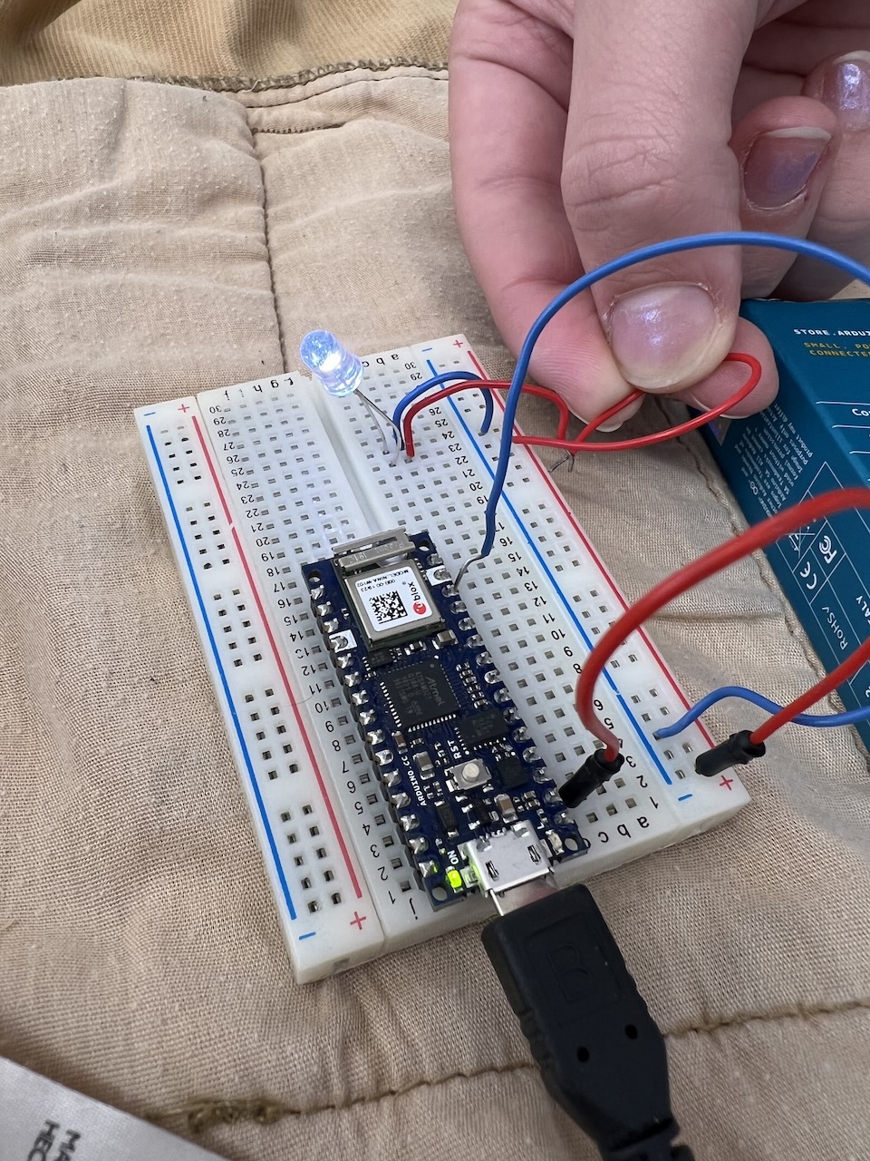More simply-wired breadboard